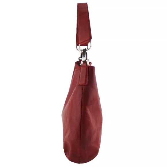 HIROFU shoulder bag H mark leather Authentic Used C4156 - Picture 4 of 9